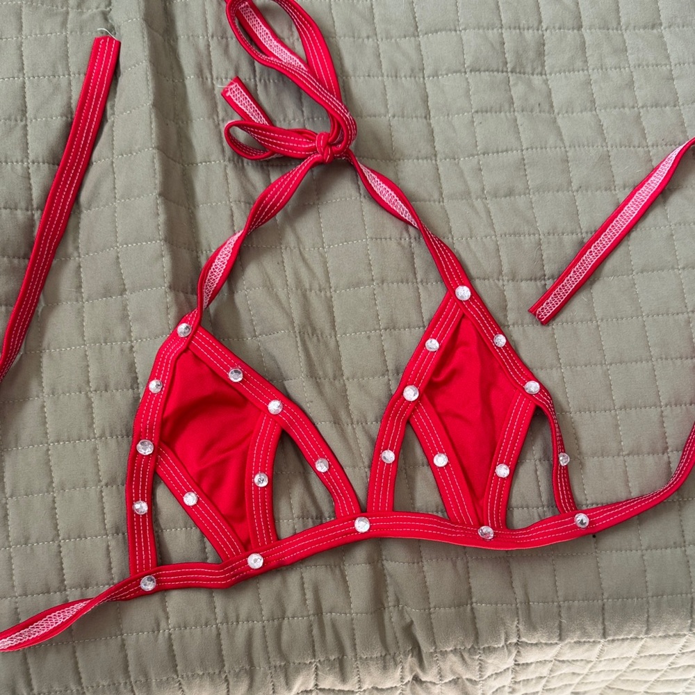 iHeartRaves Red Bikini Top